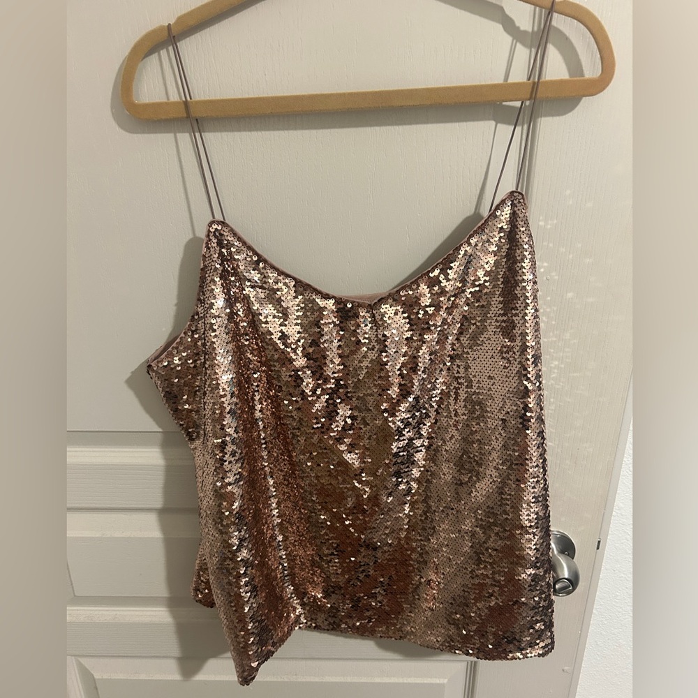 ASOS Rose Gold Sequin Cami